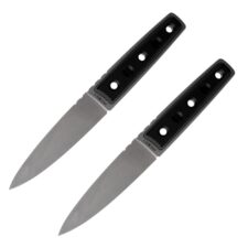 Home 23 Cold Steel Stickman Holdout Fixed Throwing Knife 5-1/2" Dagger Blade Black 2/ct