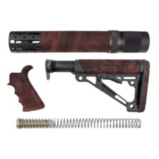 Home 26 Hogue AR-15/M-16 Kit Overmolded Grip/Forend/Collapsible Buttstock Red Lava