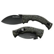 Cold Steel Colossus Folding Knife 4" Leaf Blade Black