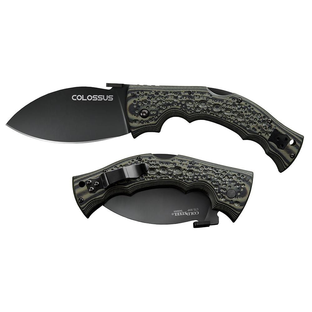 Cold Steel Colossus Folding Knife 4" Leaf Blade Black 1 Cold Steel Colossus Folding Knife 4" Leaf Blade Black