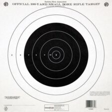 Home 26 Champion Official NRA Paper Targets GTQ-4(P) 100 yd Small Bore Rifle Single Bull 12/ct