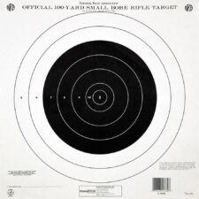 Home 25 Champion Official NRA Paper Targets TQ-4(P) 100 yd Small Bore Rifle Single Bull 100/ct