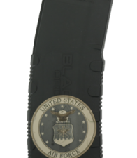BLACK RAIN LASER ETCHED MAGAZINES 30RD US AIR FORCE