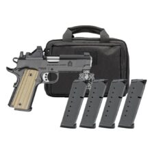 Springfield Gear Pac 1911 Operator AOS Handgun 9mm Luger 9rd Magazines(4) 4.25" Barrel Green Dot & Bag