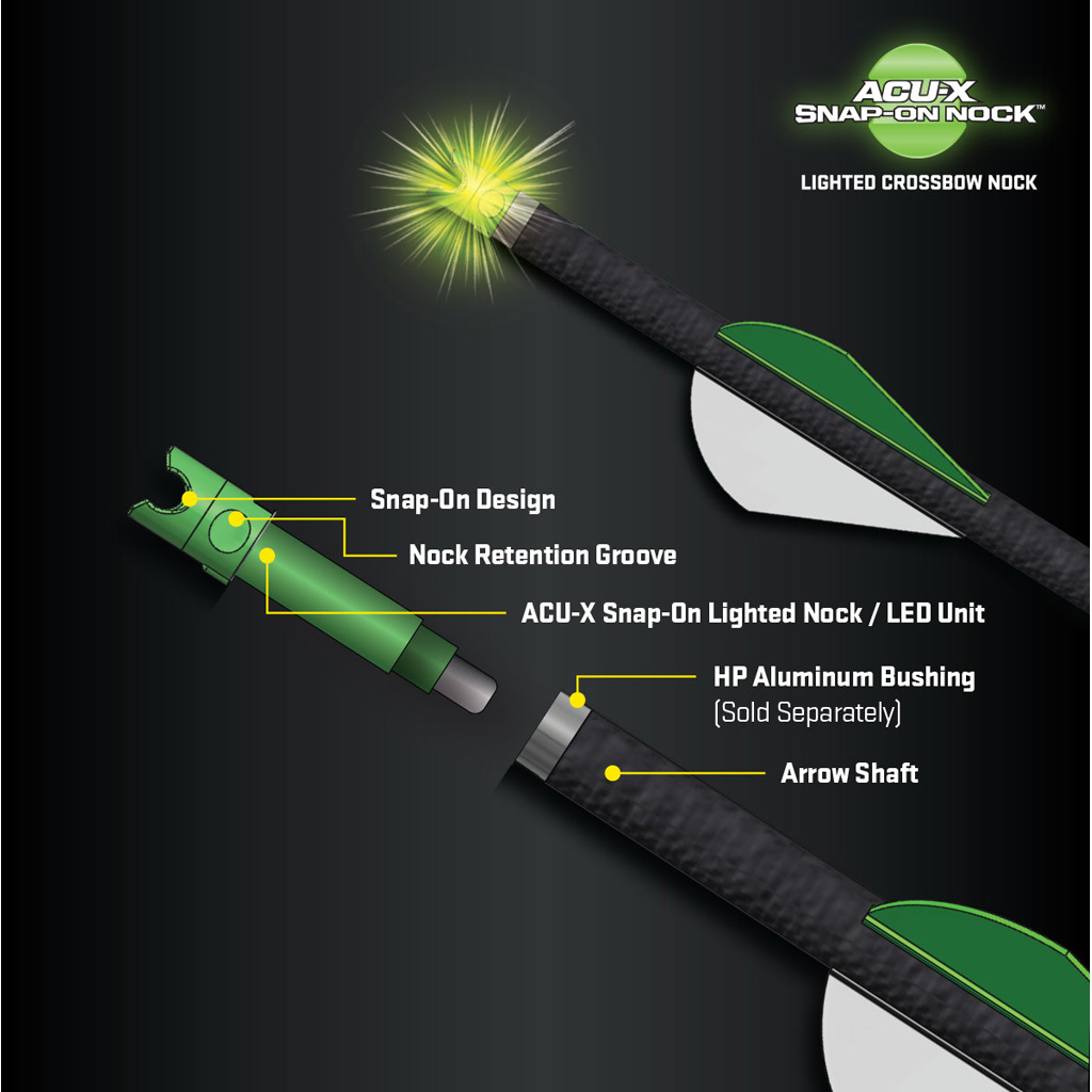 TenPoint ACU-X Lighted Nock Green 3 pk. 1 TenPoint ACU-X Lighted Nock Green 3 pk.