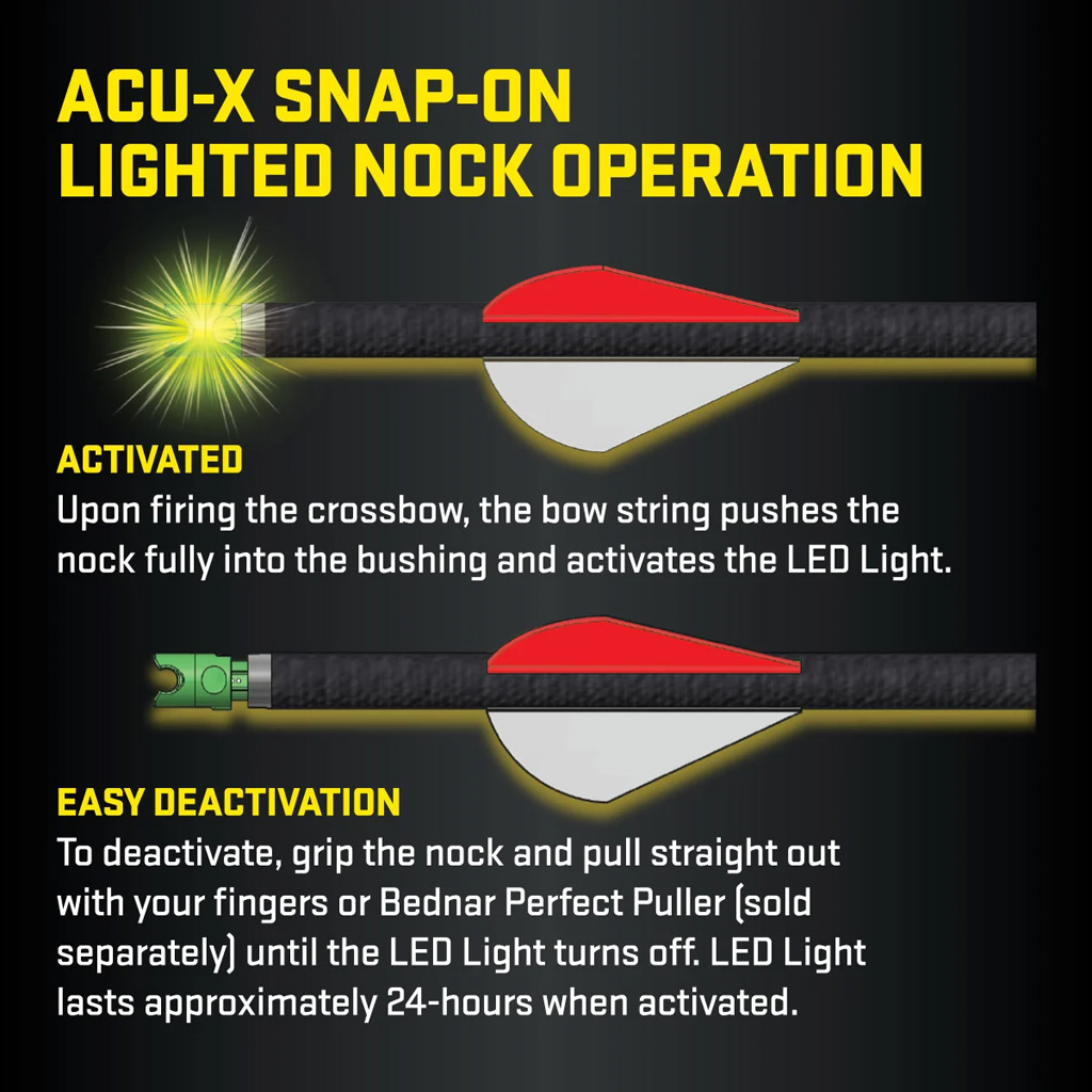 TenPoint ACU-X Lighted Nock Green 3 pk. 3 TenPoint ACU-X Lighted Nock Green 3 pk. - Image 3