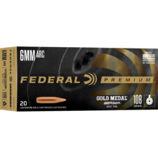 Home 25 Federal Premium Gold Medal Rifle Ammo 6mm ARC 108 gr. Berger Boat-Tail 20 rd.