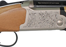 Home 27 IVER JOHNSON 600 O/U 28GA - 28"VR MATTE BLONDE WOOD