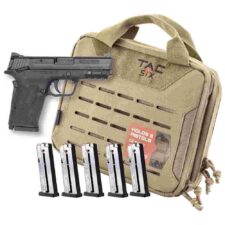 Home 29 Smith & Wesson M&P9 Shield EZ M2.0 Handgun Bundle 9mm Luger 8rd Magazines (5) 3.675" Barrel Black with Case