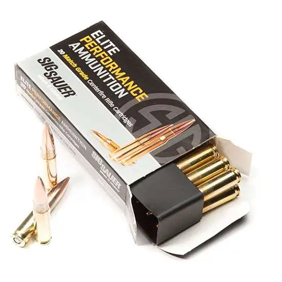 SIG SAUER AMMO 308 WIN 168GR ELITE MATCH GRADE OTM 20RD BOX (10 PER CASE) 4 SIG SAUER AMMO 308 WIN 168GR ELITE MATCH GRADE OTM 20RD BOX (10 PER CASE) - Image 4
