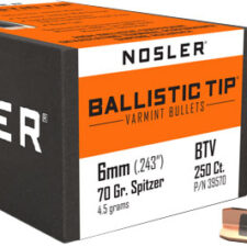 Home 26 NOSLER BULLETS 6MM .243 - 70GR BALLISTIC TIP 250CT