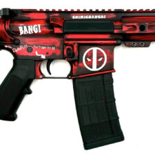 Home 25 ZEUS ARMS AETHER DEADPOOL 5.56 PISTOL 7.5" RED/BLK SBA3 BRACE 1-30RD MAG
