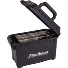 FLAMBEAU AMMO CAN COMPACT TACTICAL BLACK 9.75X4.75X6"