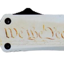 Templar Knife Small We The People Tanto Serrated Black