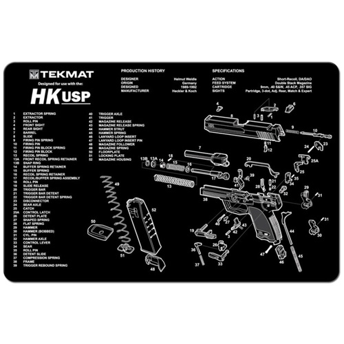 HECKLER & KOCH HK USP CLEANING MAT - 11" X 17" 1 HECKLER & KOCH HK USP CLEANING MAT - 11" X 17"