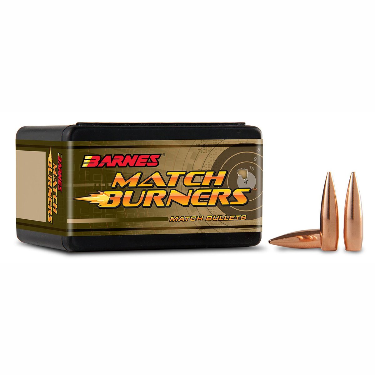 Barnes Match Burners Bullets .308 cal .308" 175 gr BT Match 100/ct 1 Barnes Match Burners Bullets .308 cal .308" 175 gr BT Match 100/ct
