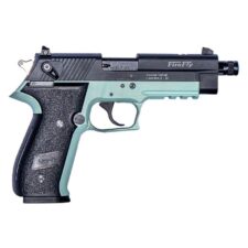 Home 25 ATI GSG Firefly Handgun .22 LR 13rd Magazine(1) 4.9 Threaded Barrel Mint Green Frame