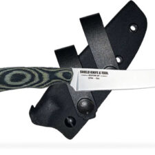 NIMROD STONE WASHED - OD / BLACK CANVAS MICARTA, PLAIN EDGE, 4.38" BLADE