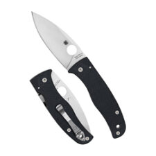 SPYDERCO BODACIOUS CF 3.63" BLK/SLV