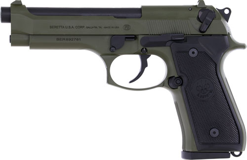 BERETTA 92FS 9MM 4.9" 15RD - OD GREEN 2 BERETTA 92FS 9MM 4.9" 15RD - OD GREEN - Image 2