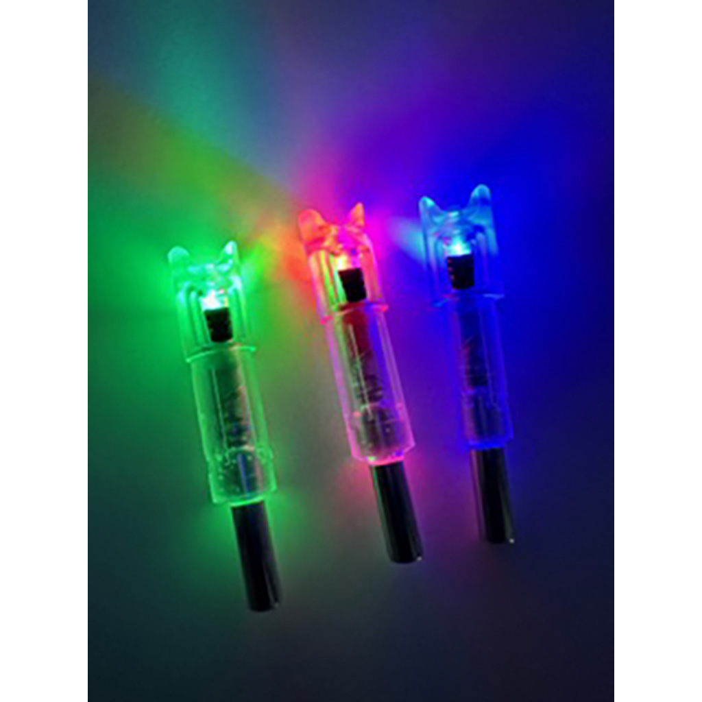Flex Fletch LIT Lighted Crossbow Nocks .300 Blue 3 pk. 3 Flex Fletch LIT Lighted Crossbow Nocks .300 Blue 3 pk. - Image 3