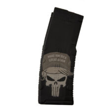 BLACK RAIN LASER ETCHED MAGAZINES 30RD TRUMP PUNISHER