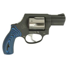 Home 27 Taurus 856 Handgun .38 Spl 6rd Capacity 2" Barrel Matte Black Frame Stainless Cylinder VZ Blue Grip