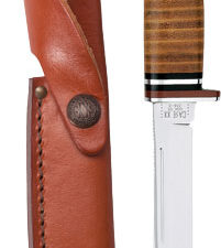 CASE KNIVES LEATHER UTILITY - HUNTER WITH LEATHER SHEATH