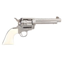 Home 28 Taylor & Co 1873 Outlaw Legacy Nickel Engraved Handgun .357 Mag 6rd Capacity 5.5" Barrel Ivory Grips