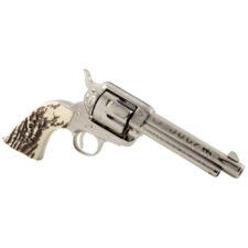 Home 26 Taylor & Co 1873 Cattle Brand Engraved Handgun .357 Mag 6rd Capacity 5.5" Barrel Stag Grip
