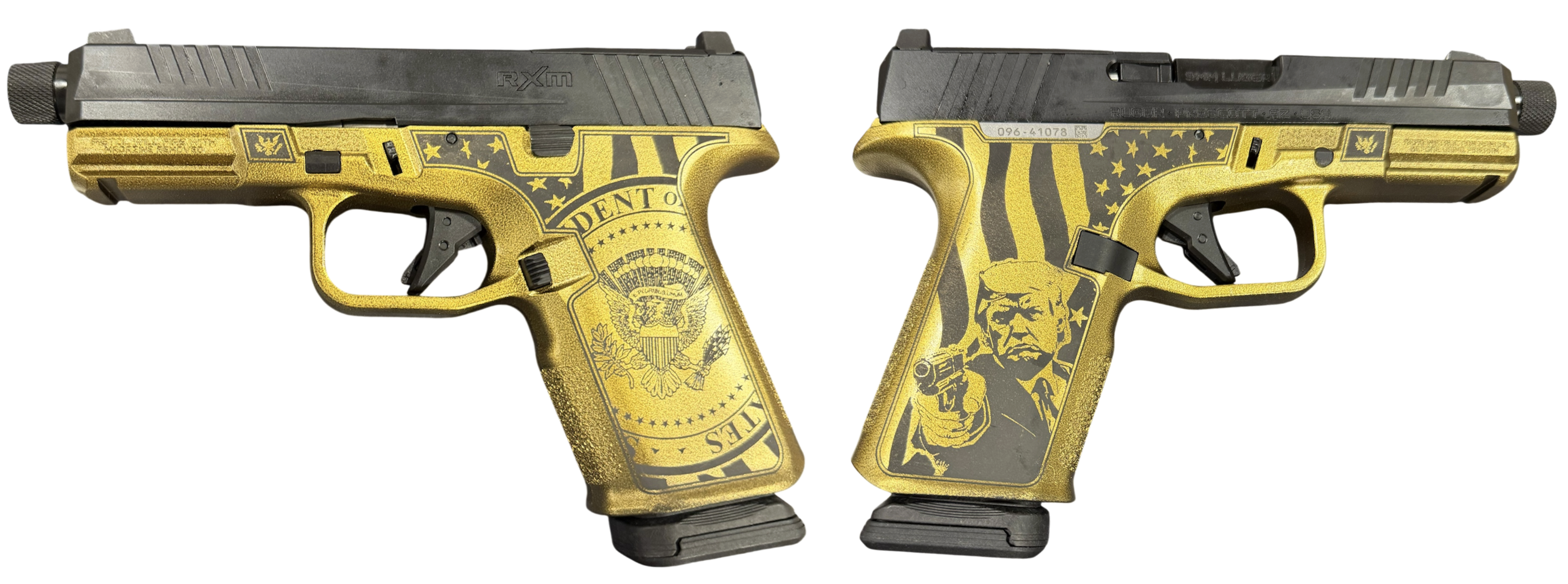RUGER RXM TACTICAL DON WICK 9MM PISTOL 4.5" T.B. BBL BLACK MAGPUL EHG, O.R. 2-15RD MAGS - Ruger