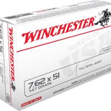 Winchester USA Rifle Ammunition 7.62 Nato 147 gr FMJ - 20/box