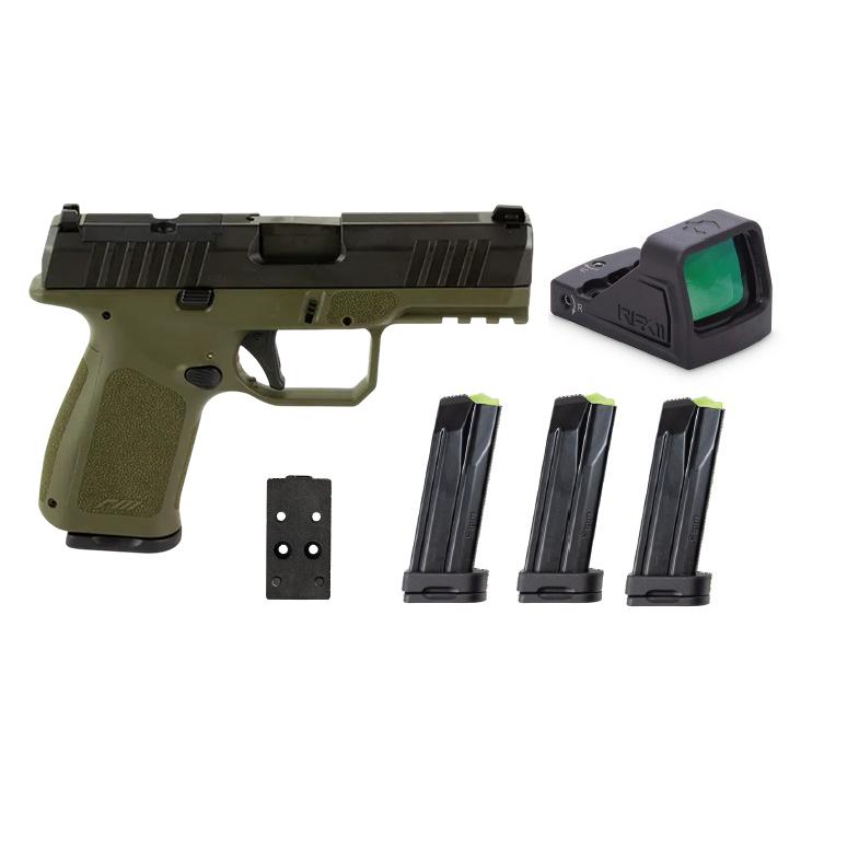 Rost Martin RM1C Handgun Bundle 9mm Luger 15rd (4) Magazines 4" Barrel OD Green Viridian Red Dot Pistol Case 1 Rost Martin RM1C Handgun Bundle 9mm Luger 15rd (4) Magazines 4" Barrel OD Green Viridian Red Dot Pistol Case
