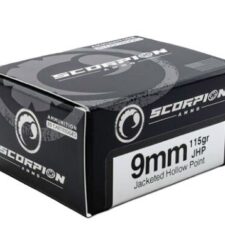SCORPION 9MM LUGER - 115GR JHP 20RD 10BX/CS