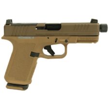 Home 30 Ruger RXM Handgun 9mm Luger 15rd Magazines (2) 4.5" 1/2x28 Threaded Barrel Black Tan w/Slide Lock