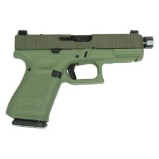 Home 27 Glock V-Series Model 19 OD Green Cerakote Handgun 9mm Luger 15rd Magazines (3) 4.6" Threaded Barrel Austria Made