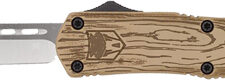 COBRATEC MEDIUM FS3 OTF 3" D2 - WOOD GRAIN CERAKOTE TANTO