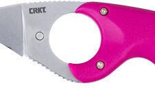 CRKT BEAR CLAW 2.39" PINK W/ - VEFF SERRATIONS BELT CLIP
