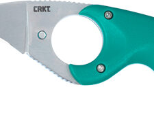 CRKT BEAR CLAW 2.39" GREEN W/ - VEFF SERRATIONS BELT CLIP