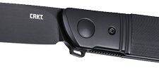 CRKT BAMBOOZLED 3.3" TANTO - ASSISTED BLACK/BLACK D2