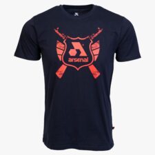 Arsenal Medium Blue Cotton Relaxed Fit Classic T-Shirt