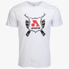 Arsenal X-Large White Cotton Relaxed Fit Classic T-Shirt