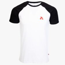 Arsenal Medium White / Black Cotton Relaxed Fit Retro T-Shirt