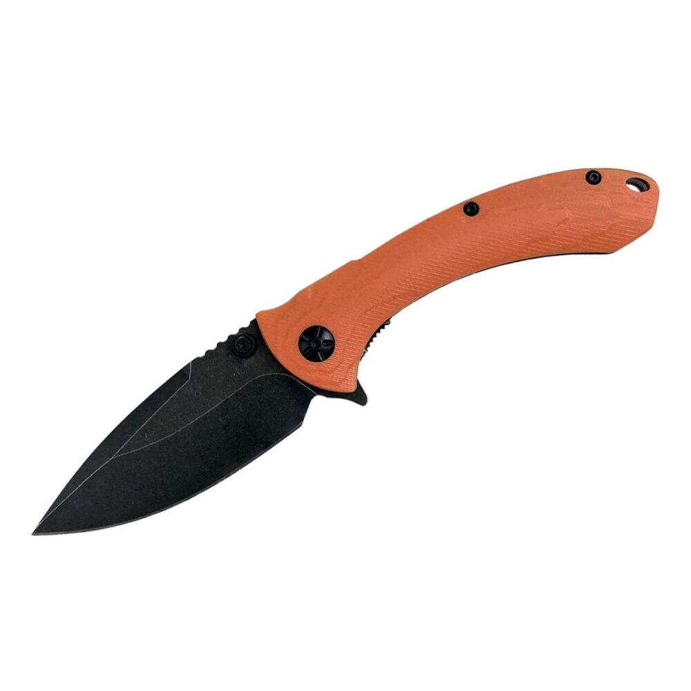 ABKT Elite Shadow Protector II Folding Knife 3-1/2" Drop Point Blade Orange 1 ABKT Elite Shadow Protector II Folding Knife 3-1/2" Drop Point Blade Orange