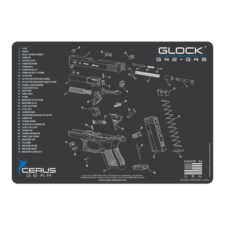 GLOCK 42-43 SCHEMATIC PROMAT - CHARCOAL GRAY/CERUS BLUE