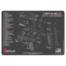 Home 29 M&P SHIELD SCHEMATIC PROMAT - CHARCOAL GRAY/PINK