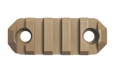 GROVTEC RAIL MLOK 5 SLOT 2.2" COY 1 GROVTEC RAIL MLOK 5 SLOT 2.2" COY