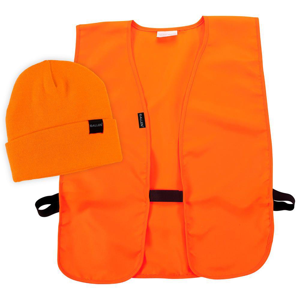 Allen Hunting Vest and Stocking Cap Combo M/XL Blaze Orange 1 Allen Hunting Vest and Stocking Cap Combo M/XL Blaze Orange