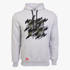 Arsenal Medium Beige Cotton-Poly Relaxed Fit Graphic Pullover Hoodie