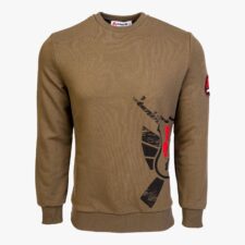 Arsenal Medium Khaki Cotton-Poly Standard Fit Alpha Pullover Sweater